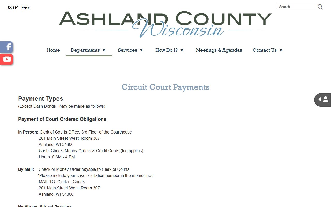 Ashland County Traffic Court Records payment image