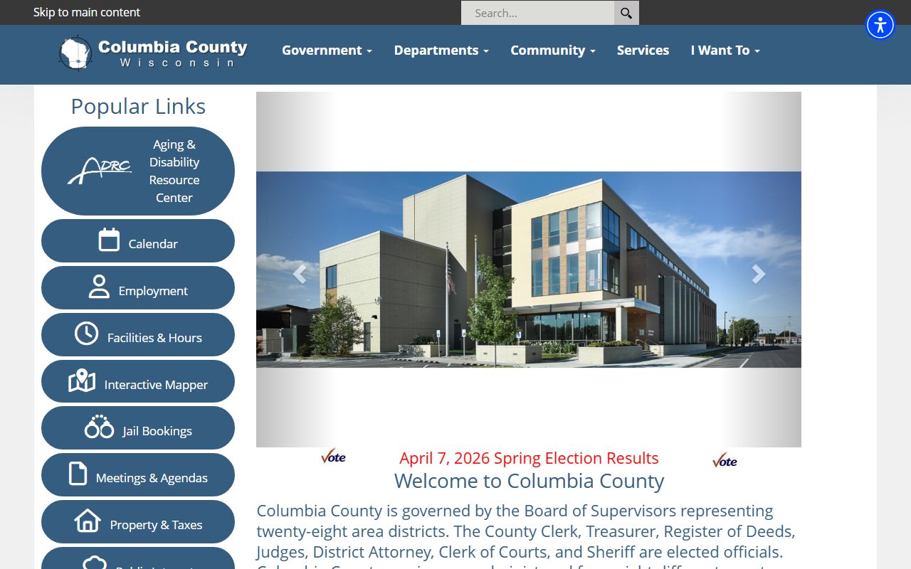 Columbia County Traffic Court Records county website