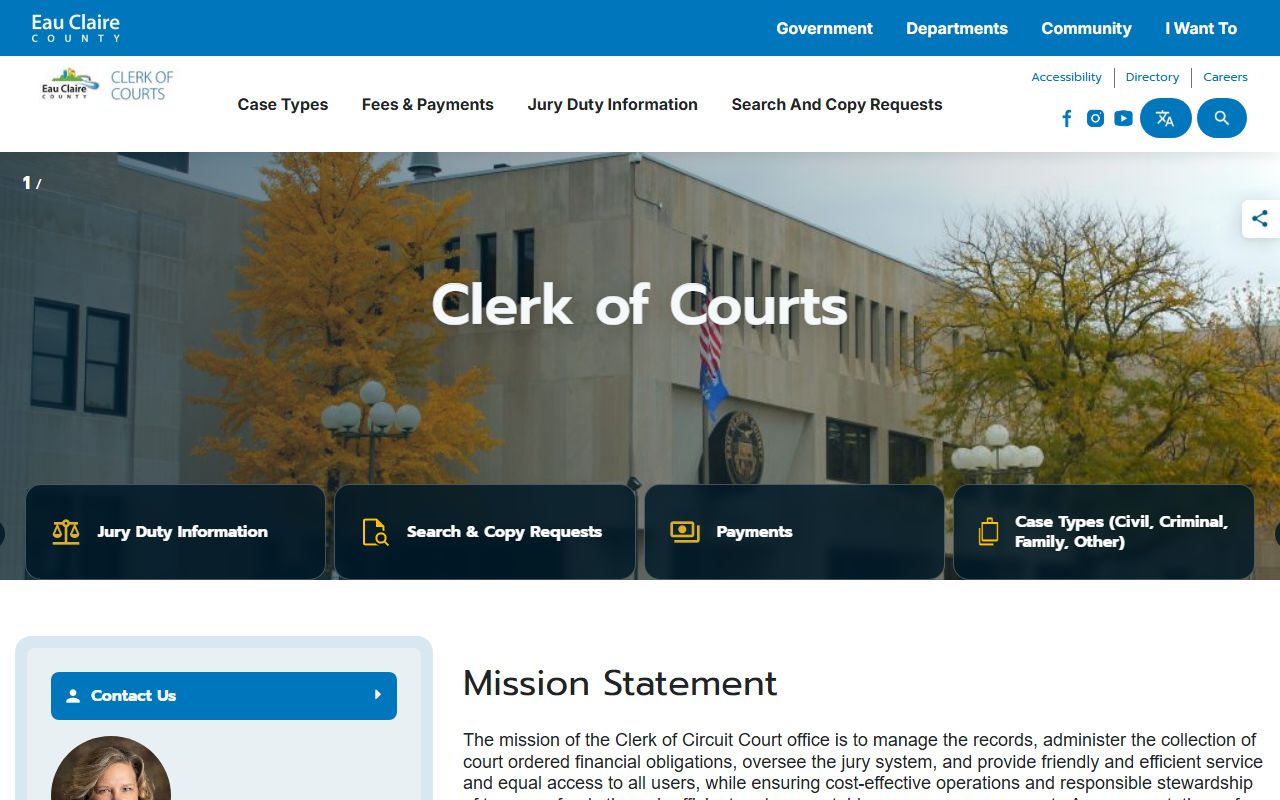 Eau Claire Traffic Court Records WCCA access