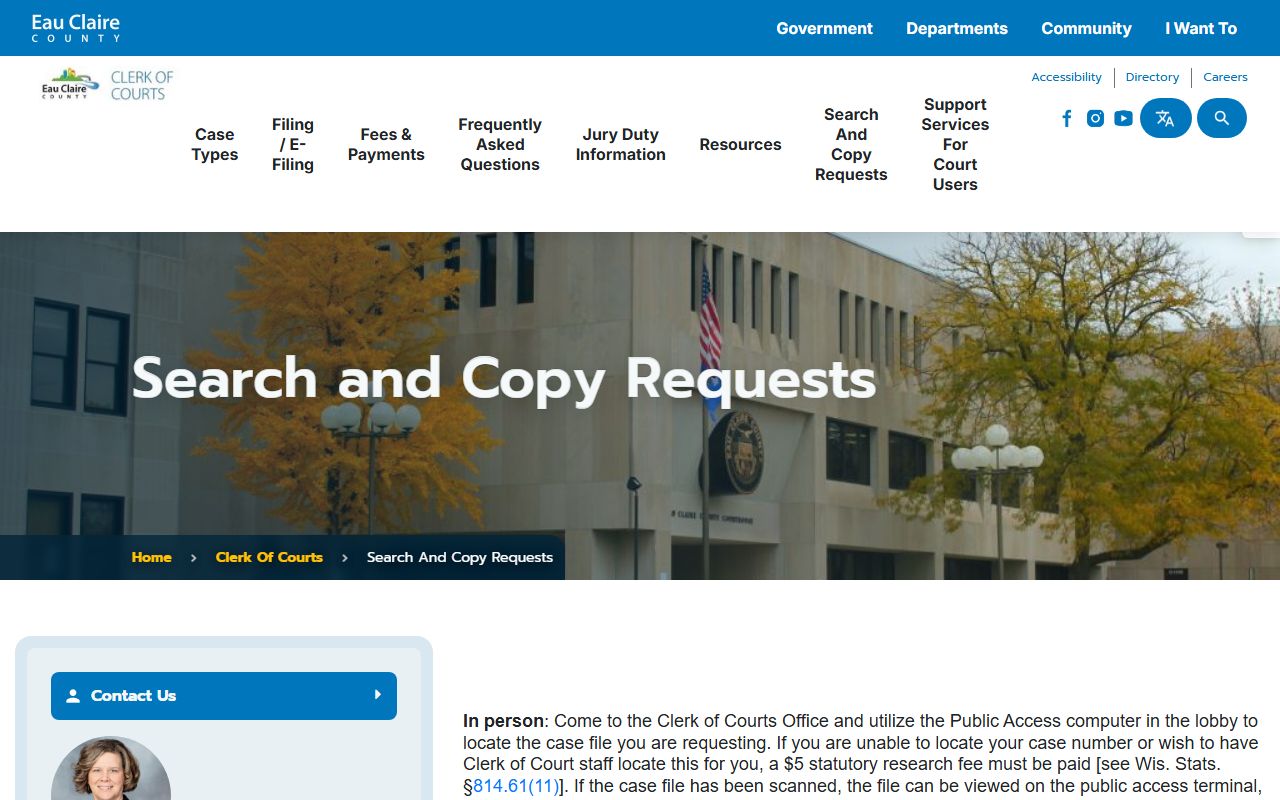 Eau Claire Traffic Court Records county legal resources