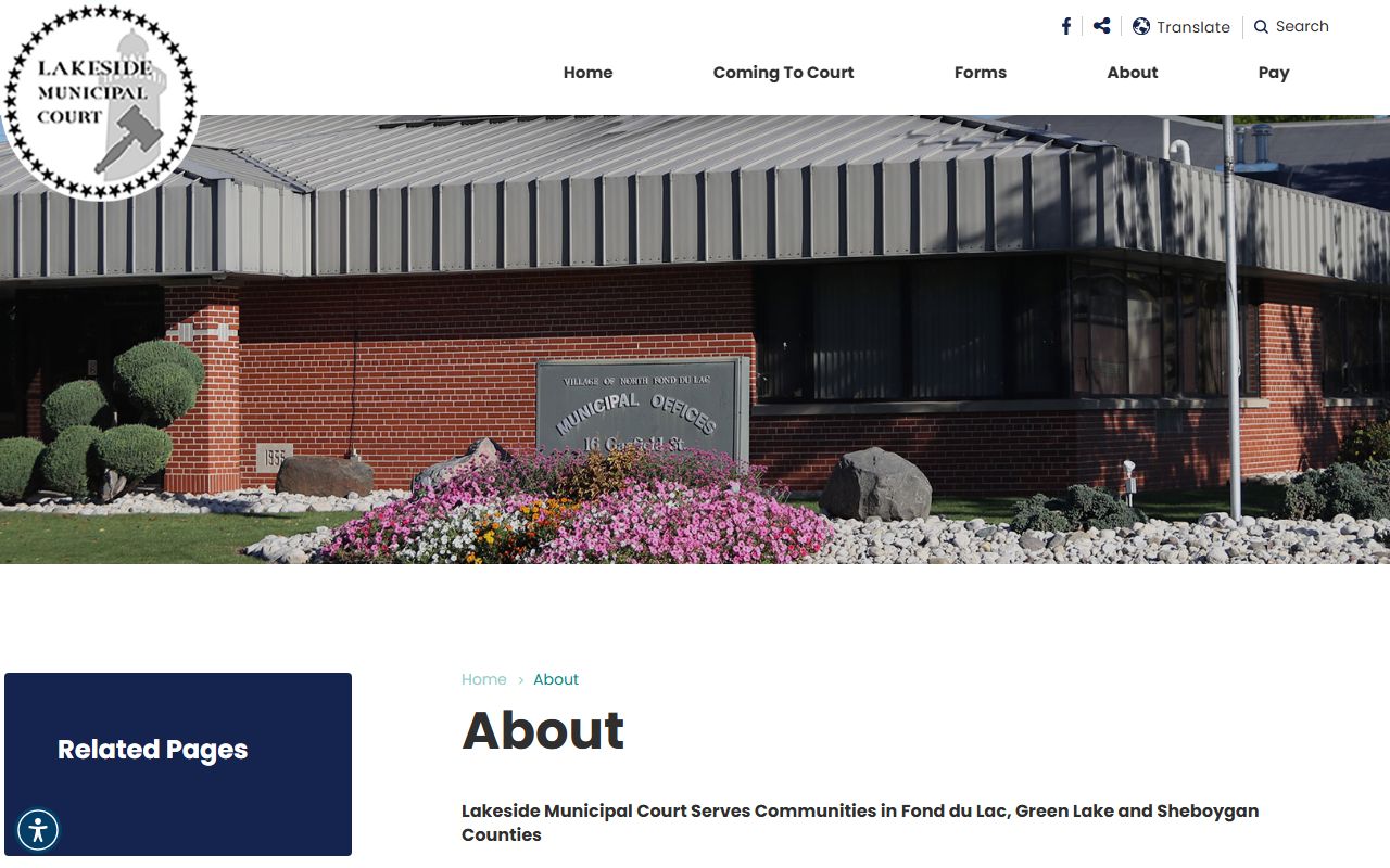 Fond du Lac County Traffic Court Records lakeside municipal court