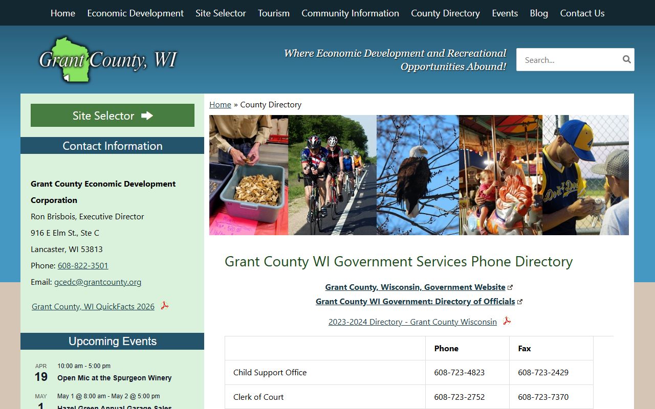 Grant County Traffic Court Records government directory