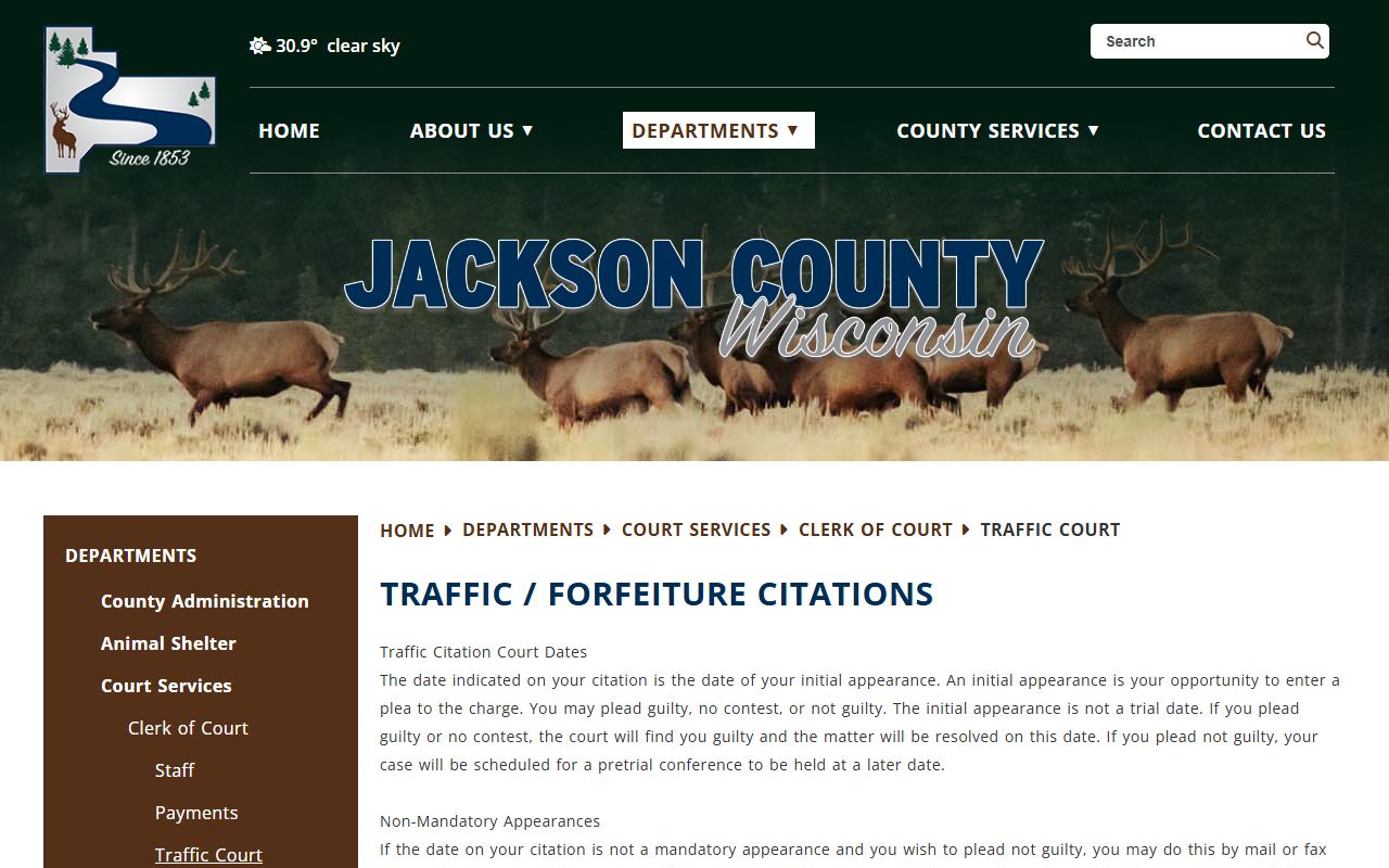 Jackson County Traffic Court Records traffic court image