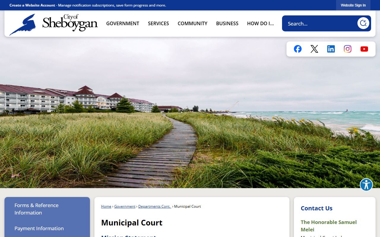 Sheboygan County Traffic Court Records municipal boundary