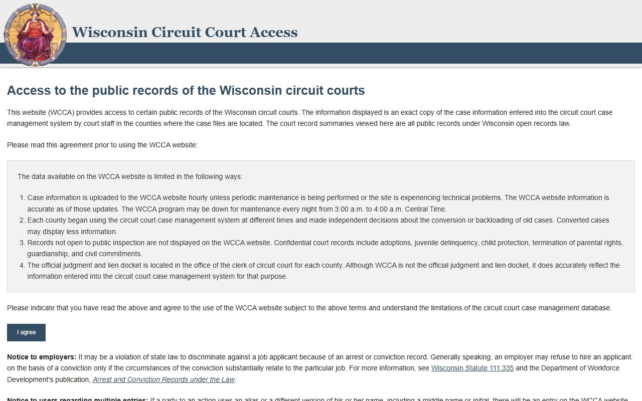 Wisconsin Traffic Court Records Wisconsin Circuit Court Access